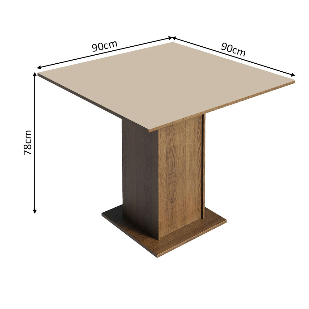 Mesa de Comedor Cuadrada 4 Puestos