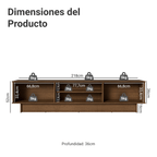 Centro de Entretenimiento Mesa para TV Vik Hasta 80 Pulgadas