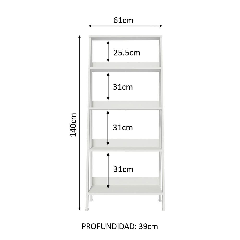 Mueble Estante Librero con 4 Niveles
