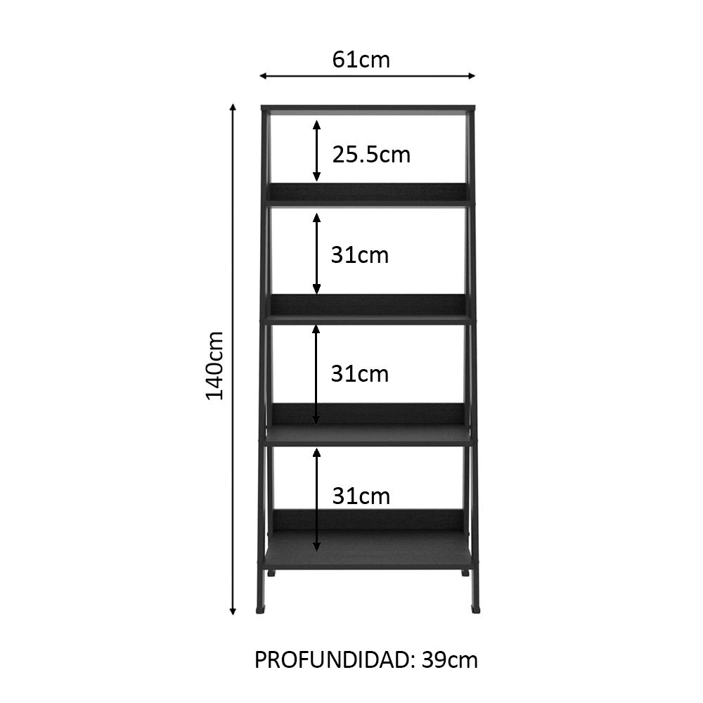 Mueble Estante Librero con 4 Niveles