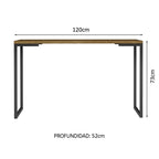 Escritorio de Oficina Industrial Madesa de 120 cm Marrón