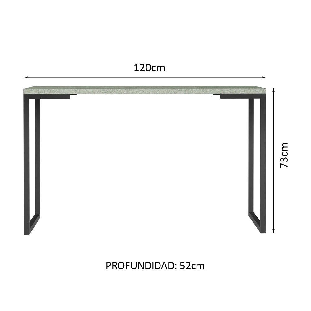 Escritorio de Oficina Industrial Madesa de 120 cm Gris