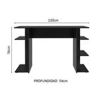 Escritorio Gamer Moderno para PC y Consola 9424 Negro