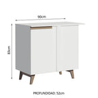 Mueble de Cocina Bajo de Esquina Reims 1 Puerta Blanco