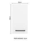 Mueble de Cocina Superior Agata 35 cm 1 Puerta Blanco