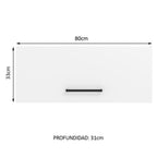 Mueble de Cocina Superior Agata 80 cm 1 Puerta Abatible Blanco