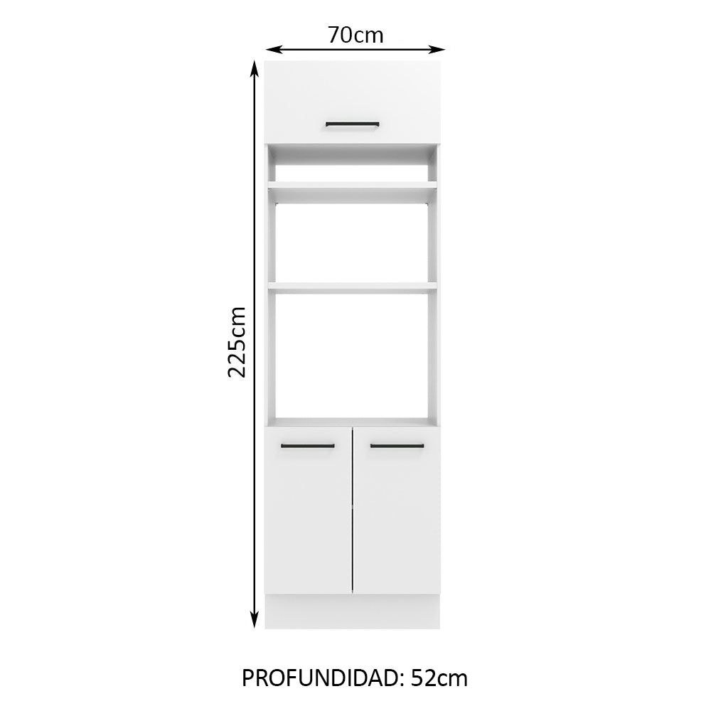 Mueble de Cocina para Hornos Agata 70 cm Blanco
