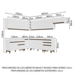 Cocina Integral de Esquina Reims 5.10 m con Encimera Blanco 01