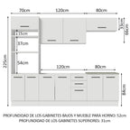 Cocina Integral Agata 2.70 Metros Blanco 01