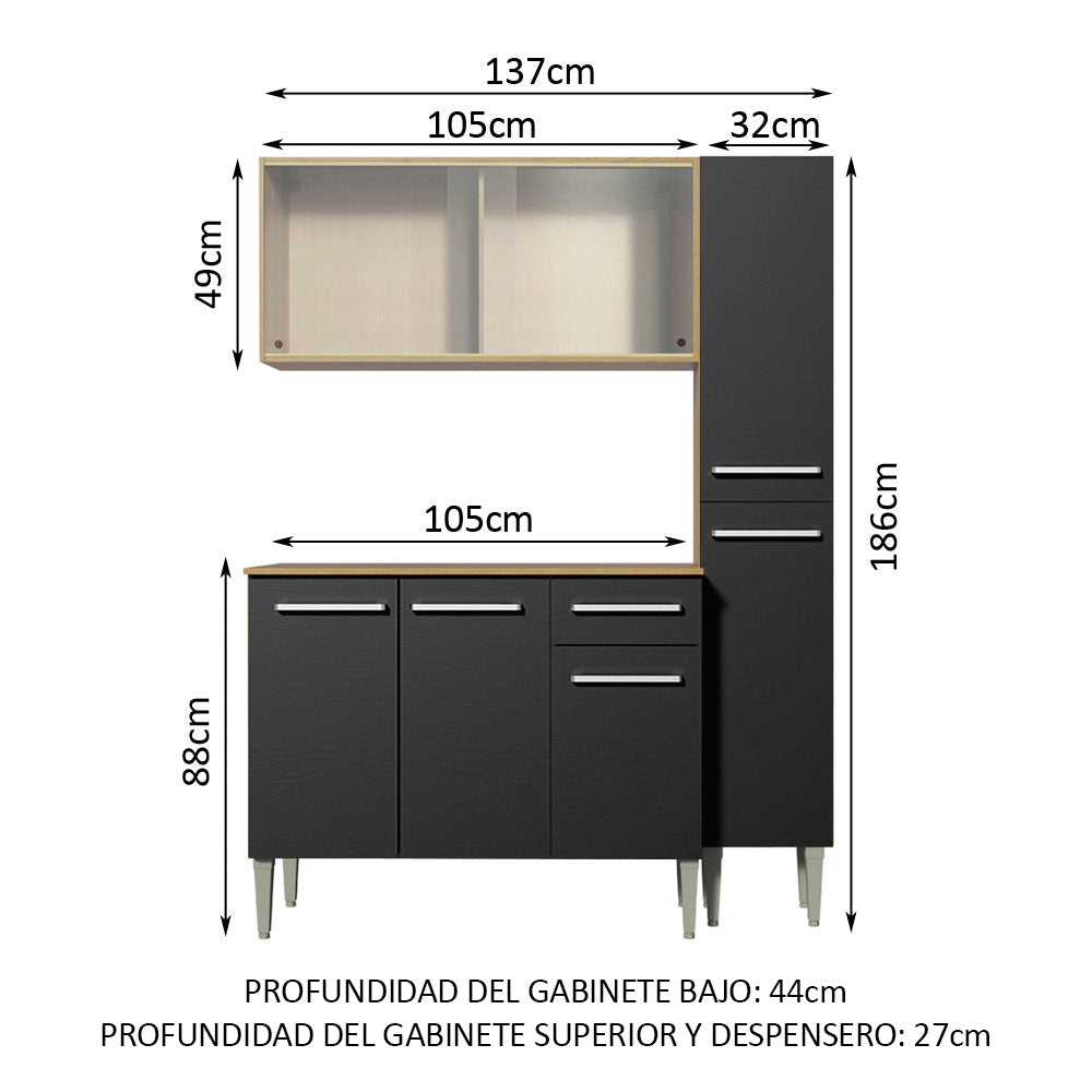 Cocina Integral Emilly Force 1.40 Metros 02