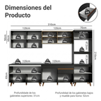 Cocina Integral Reims 3.10 m con Encimera Negro/Marrón 01