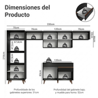 Cocina Integral Reims 3.30 m con Encimera Negro 01