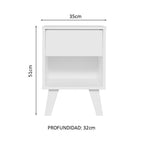 Kit con 2 Mesitas de Noche Madesa
