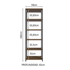 Mueble Estante Multiuso con 5 Nieles 59 cm