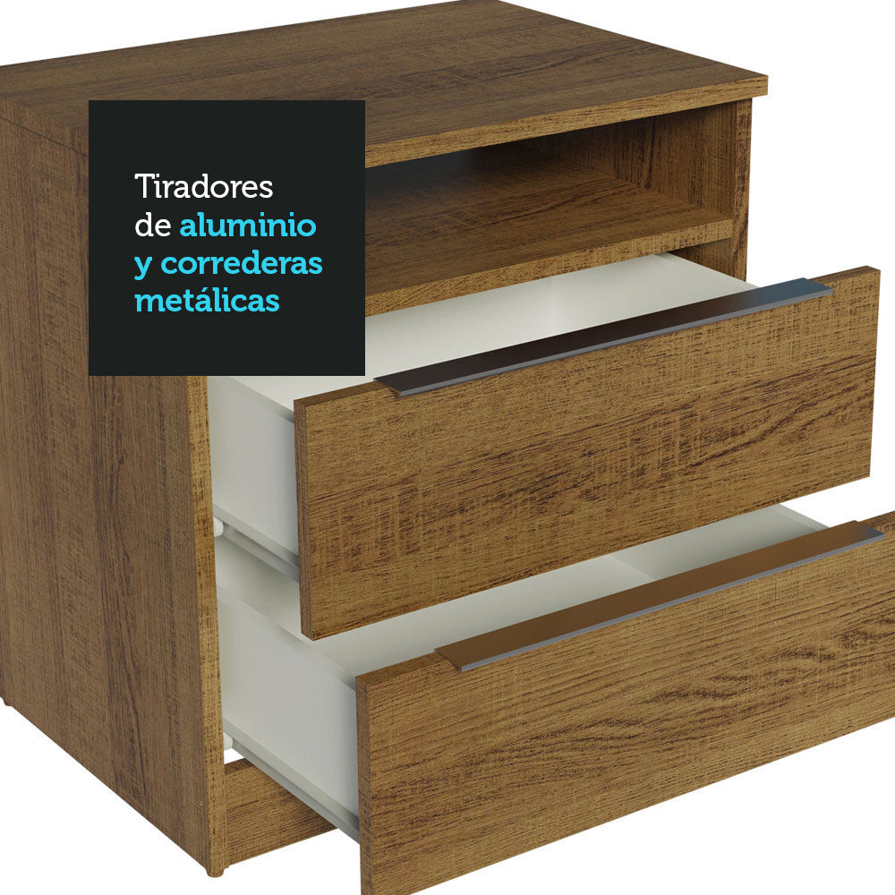 Mesa de Noche Madesa con 2 Cajones