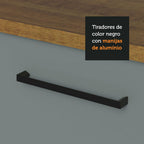 Mueble de Cocina Bajo Agata 1.20 m 2 Puertas 3 Cajones Marrón/Gris