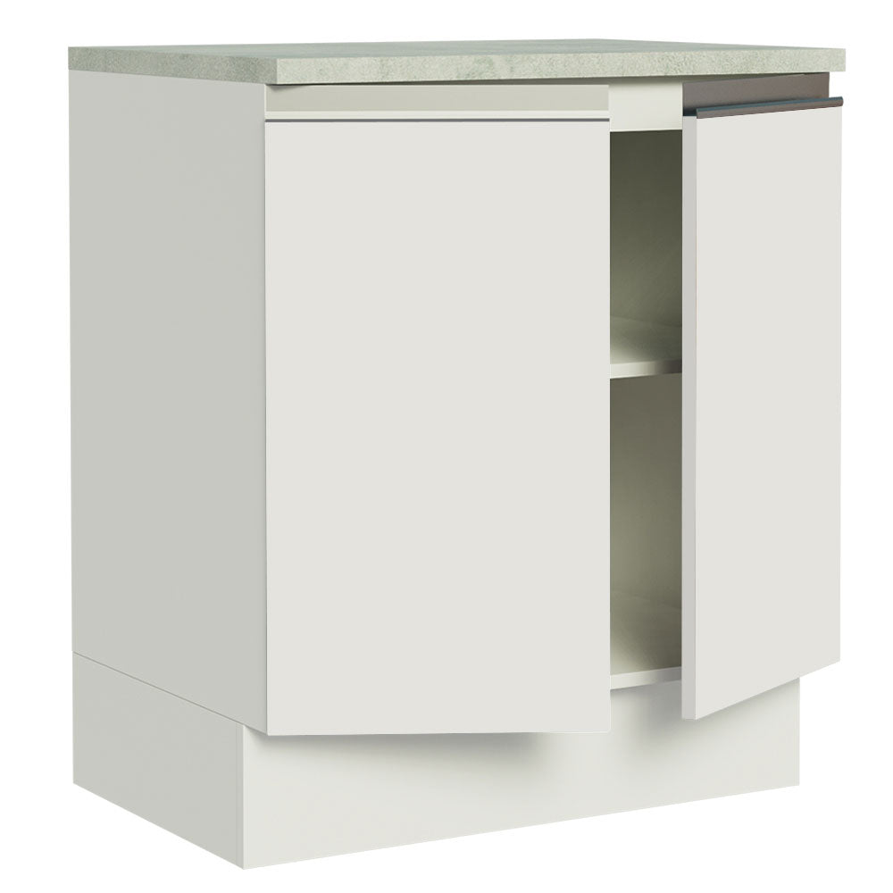 Mueble de Cocina Bajo Glamy 70 cm 2 Puertas Blanco