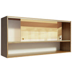 Mueble de Cocina Superior Emilly 2 Puertas Corredizas de Cristal Reflex 1 Nicho 105 cm Marrón