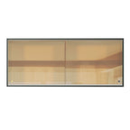 Mueble de Cocina Superior Reims 1.20 m 2 Puertas Corredizas de Cristal Reflex Negro