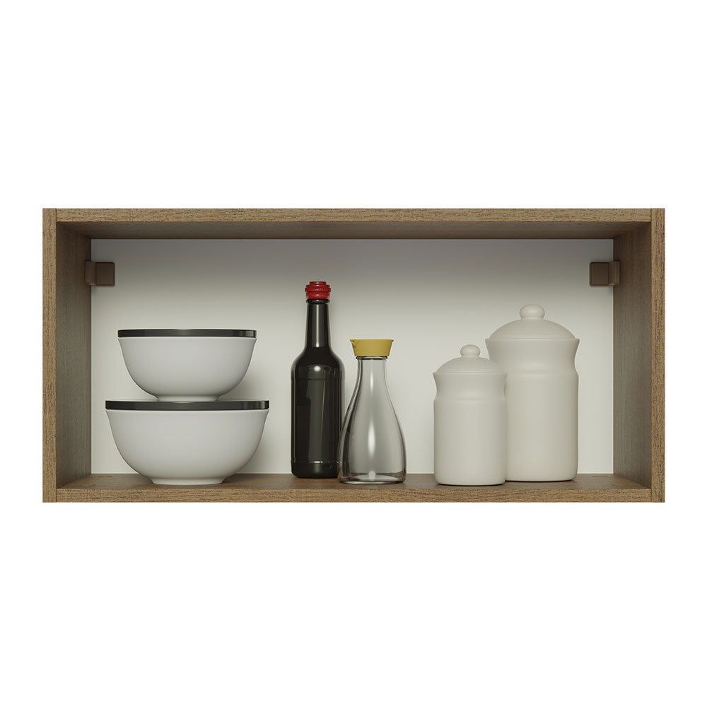 Mueble de Cocina Superior Glamy 70 cm 1 Puerta Abatible Marrón