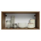 Mueble de Cocina Superior Vik 70 cm 1 Puerta Abatible MarrónGris