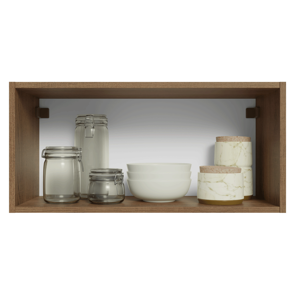 Mueble de Cocina Superior Vik 70 cm 1 Puerta Abatible Marrón/Verde