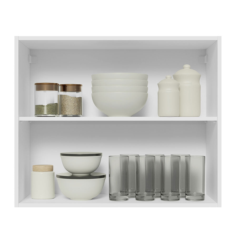 Mueble de Cocina Superior Glamy 80 cm 2 Puertas Blanco