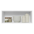 Mueble de Cocina Superior Madesa Glamy 80 cm 1 Puerta Abatible Blanco/Negro