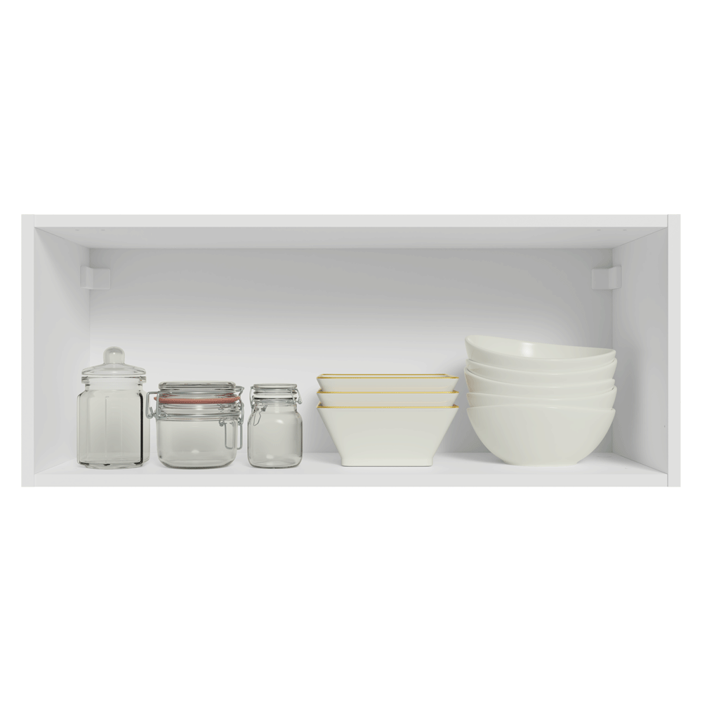 Mueble de Cocina Superior Vik 80 cm 1 Puerta Abatible Blanco/Verde