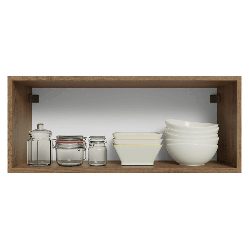 Mueble de Cocina Superior Vik 80 cm 1 Puerta Abatible Marrón/Verde
