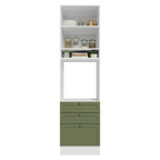 Mueble de Cocina para Hornos Vik 60 cm Blanco/Verde