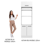 Mueble de Cocina para Hornos Agata 70 cm Blanco