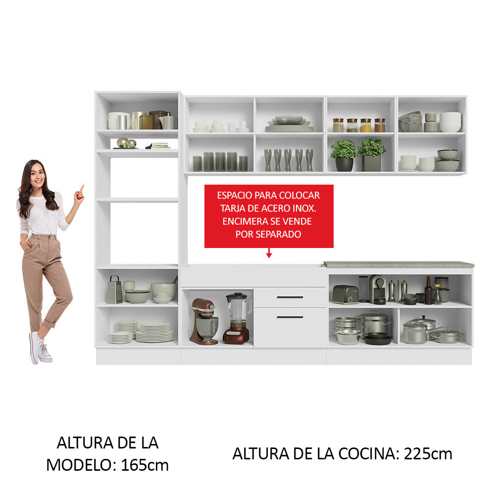 Cocina Integral Agata 3.10 Metros Blanco 02