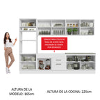 Cocina Integral Agata 3.10 Metros Blanco 02