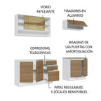 Cocina Integral Glamy 2.00 Metros Blanco/Marrón 03