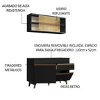 Cocina Integral Reims 1.20 m con Encimera Negro 01