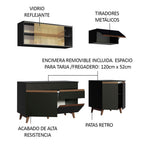 Cocina Integral Reims 1.90 m con Encimera Negro 01