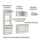 Cocina Integral Topazio 2.40 m con Encimera Blanco 01