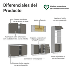 Cocina Integral Vik 3.10 Metros Blanco/Gris 01