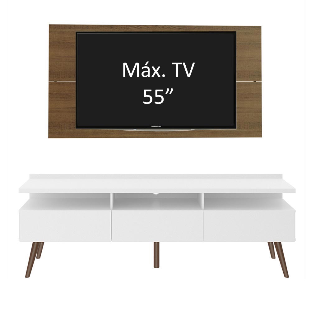 Centro Entretenimiento para TV Londres Mesa y Panel Hasta 55 Pulgadas
