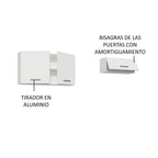 Kit 2 Gabinetes Superior de Almacenamiento para Garaje Multiuso 200 cm