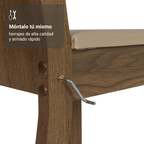 Juego de Comedor Rute con 4 Sillas