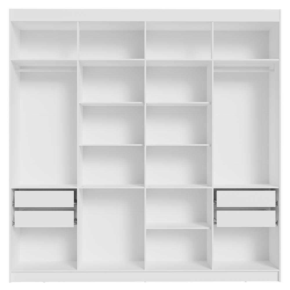 Closet Venus 4 Cajones 2 Barrales 17 Nichos Blanco