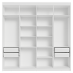 Closet Venus 4 Cajones 2 Barrales 17 Nichos Blanco