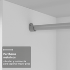 Closet Max 2 Puertas Corredizas con Espejos Blanco 183 cm x 119 cm x 54 cm