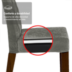 Kit 2 Sillas de Comedor Madesa 4256 Silver