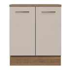 Mueble de Cocina Bajo Agata 70 cm 2 Puertas Marrón/Crema