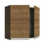 Mueble de Cocina Superior Glamy 70 cm 2 Puertas Marrón