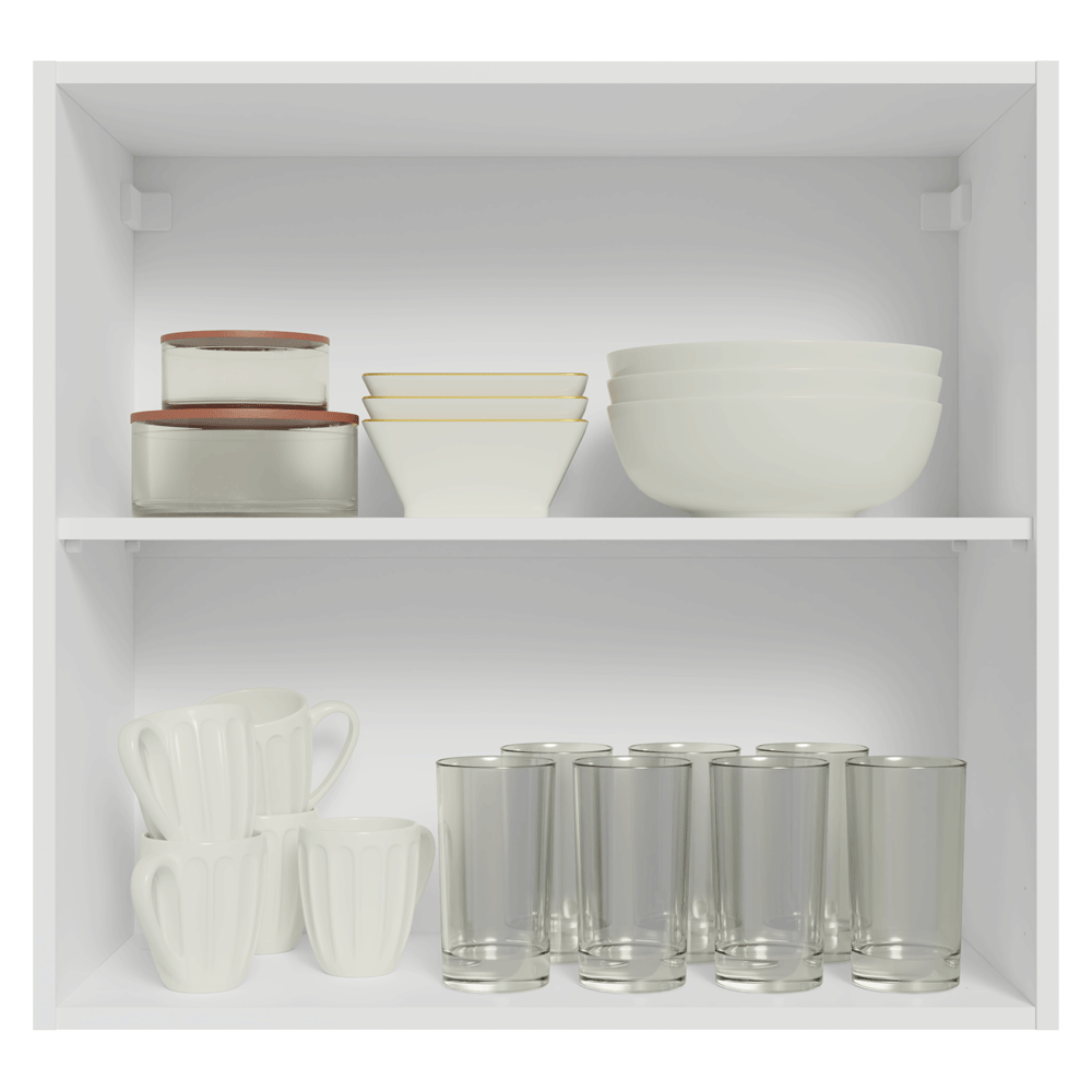 Mueble de Cocina Superior Vik 70 cm 2 Puertas Blanco/Gris