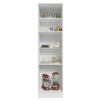 Mueble de Cocina Armario Vertical Vik 60 cm con 3 Puertas Blanco/Gris